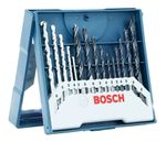 JOGO BROCAS ALVENARIA MADEIRA E METAL 15 PÇ BOSCH QUALIDADE