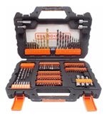 KIT FERRAMENTAS BROCAS BITS E PONTAS 104 A7230 BLACK DECKER