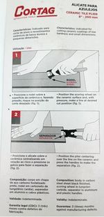 ALICATE PARA CORTAR AZULEJO, PISO E CERÂMICA 8  CORTAG