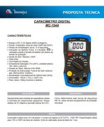 CAPACÍMETRO DIGITAL - MC-154A MINIPA
