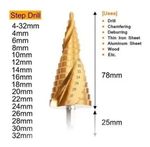 BROCA ESCALONADA HSS 4 A 32MM ESPIRAL 723599 MTX