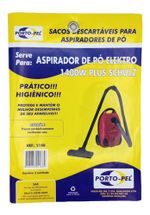 3 SACOS DESCARTÁVEIS ASPIRADOR PÓ SCHULZ ELEKTRO 1400W PLUS