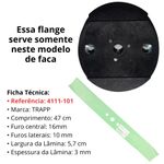 FLANGE 3/4 POL FACA LÂMINA TRAPP MC 50  