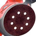 KIT COM 5 PEÇAS - DISCO LIXA 125MM 5 POLEGADAS 8 FUROS GRAO 120