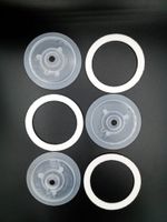 KIT COM 3 UNIDADES DE GUARNIÇÃO E DEFLETOR PARA PISTOLAS DE PINTURA ARPREX COM TAMPA DE ALUMÍNIO