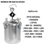 GUARNICAO / BORRACHA DA TAMPA TANQUE PINTURA 10 LITROS VONDER