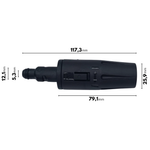BICO AJUSTÁVEL DA LANÇA G08 HX  KARCHER COMPACTA