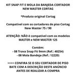 KIT SNAP FIT 9 MM + MOLA BANDEJA NEW MASTER 75/90 16PÇS