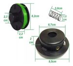 KIT CARRETEL + TAMPA + MOLA + BASE DO MASTER 800 1000 PLUS