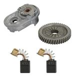 KIT MANCAL + ENGRENAGEM + PAR DE ESCOVA DE CARVÃO MAKITA HP1640