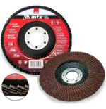 KIT 10 DISCOS DESBASTE FLAP 4.1/2 115MM X 22 GRÃOS DIVERSOS