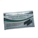 JOGO DE SOQUETE SEXTAVADO IMPACTO ENCAIXE 1/2 COM 10 PCS MTX STELS