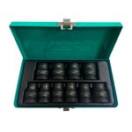 JOGO DE SOQUETE SEXTAVADO IMPACTO ENCAIXE 1/2 COM 10 PCS MTX STELS