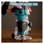 FRESA RETA MAKITA 20MM X 8MM TUPIA 6MM DUPLA