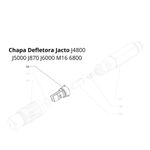 CHAPA DEFLETORA REGULADORA TUBEIRA JACTO J6500 J6800 J7000