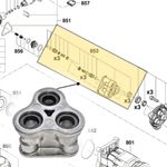 CABEÇOTE DE ALUMÍNIO LAVADORA ALTA PRESSÃO GHP 200/220 BOSCH