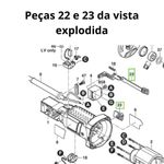 BOTÃO COMUTADOR + HASTE CORREDIÇA DE AJUSTE GWS 7-115 / 9-125 1394 BOSCH
