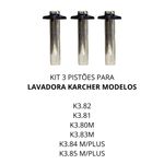 KIT COM 3 PISTÃO PARA LAVADORA KARCHER K3.85 K3.84 K3.98 ANTIGA