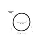 ANEL DE VEDAÇÃO O´RING P/ MARTELO BOSCH GSH 27 