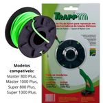 REFIL PARA CARRETEL BAIXO DE NYLON TRAPP MODELOS MASTER 800 PLUS / 1000 PLUS 