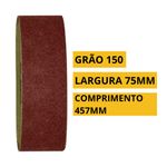KIT 3 CINTAS DE LIXA GRÃO 150 150X457X75MM - MTX
