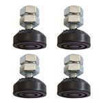 Kit 4 Amortecedor Borracha Nivelador Vibra Stop Mini Sapata Vs02 1/4 20kg	