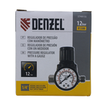 REGULADOR DE PRESSAO COM MANOMETRO R1500, 12 BAR, 1/4// DENZEL