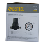 REGULADOR DE PRESSAO COM MANOMETRO R1500, 12 BAR, 1/4// DENZEL