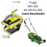 Kit Cesto Recolhedor Cortador Wm 350 Mc 40l Km 400 Trapp