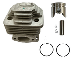 Cilindro+pistão+aneis Completo Importado Roçadeira 33cc