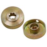 Kit Suporte Da Lamina P/ Roçadeira Flange Inferior Superior 6 Estrias 26cc / 33cc / 43cc / 52cc Terra