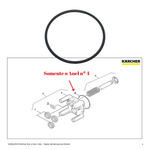 Anel Oring Carter 60 X 2,5 Lavadora Karcher K3.140 K3.150	
