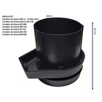 CARCAÇA INTERMEDIARIA PLASTICA PARA MOTOR COM FREIO PARA CORTADORES DE GRAMA TRAPP MC50E