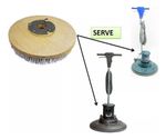 Escova Nylon Com Flange 500 Mm Enceradeira Cleaner Allclean	