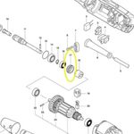 Anel Retentor Rolamento Retífica Makita Gd0603 Original