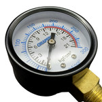 MANOMETRO VERTICAL AÇO ROSCA 1/4 - 300PSI OU 21BAR - 50MM (CHIAPERINI)