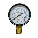 MANOMETRO VERTICAL AÇO ROSCA 1/4 - 300PSI OU 21BAR - 50MM (CHIAPERINI)