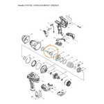 BIGORNA W COMPLETA DTW1002Z/DTW1002RFJ - MAKITA