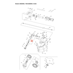 CONJUNTO DE TRANSMISSAO ROCADEIRA EBH250U/EBH250UE - MAKITA