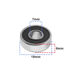 ROLAMENTO DE ESFERA 607LLB P/ ESMERILHADEIRA 9554NB - MAKITA
