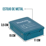 CONJUNTO DE BROCAS C/ ESTOJO METALICO 18 P - MAKITA