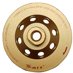 REBOLO DIAMANTADO TURBO P/ DESBASTE 115 X 14 MM - MTX  