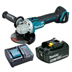 ESMERILHADEIRA ANGULAR DGA504Z + BATERIA + CARREGADOR - MAKITA