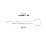 TALHADEIRA 50 X 280 MM ENCAIXE SEXTAVADO 17 MM - MAKITA 