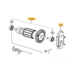 CONJ. ROTOR C/ ROLAM P/ SERRA TICO TICO DWE300 - DEWALT