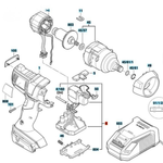 MODULO ELETRONICO P/ APARAFUSADORA GDS 18V-EC 250 - BOSCH  