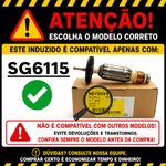 (N875654) (E1B2) INDUZIDO 220V STANLEY SG6115-B2 TIPO1
