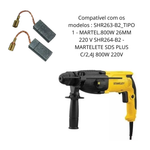 Par De Escova De Carvão Stanley martelo SHR263 B2 T1 SHR264 