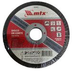 KIT 10 DISCOS DE CORTE PARA METAL 4 1/2 - 115 X 1,0 X 22 MM - MTX