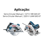 CONJUNTO DE ENGRENAGENS P/ SERRA CIRC. GKS 67 - BOSCH 